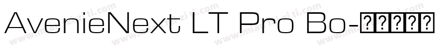 AvenieNext LT Pro Bo字体转换